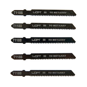 

Пилки для лобзика LOM, HSS, по металлу, 5 шт. 50/75 х 2 мм, T118B
