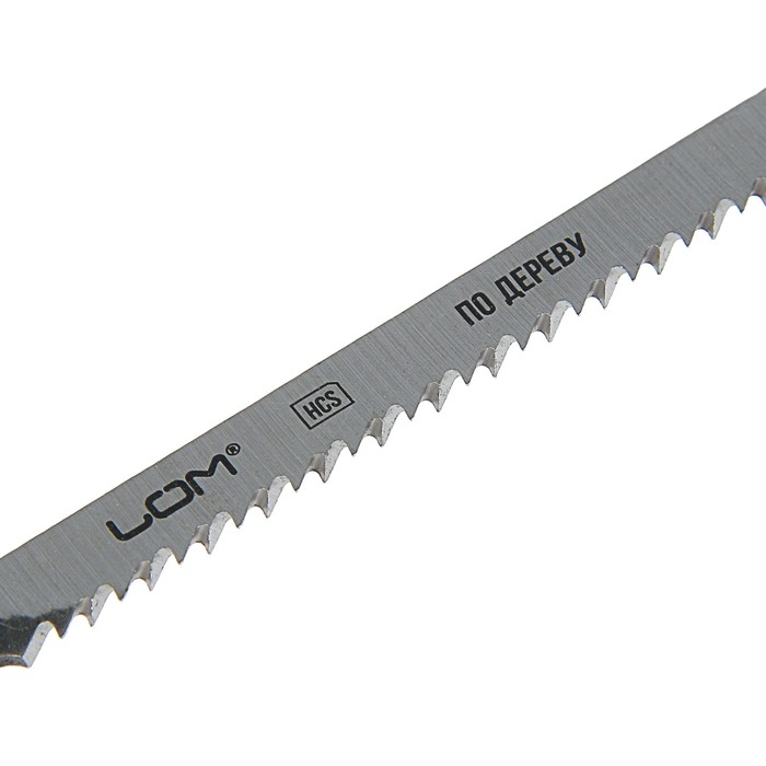 Полотна для электролобзика LOM, по дереву, 5 шт, HСS, 75 х 2,5 мм T101B