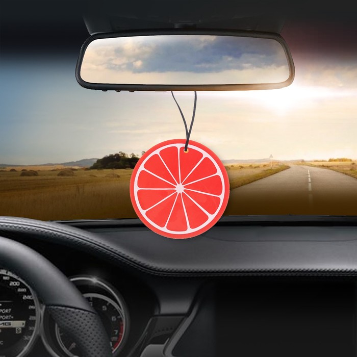 Ароматизатор на зеркало из аромапластика "Апельсин", серия фрукты