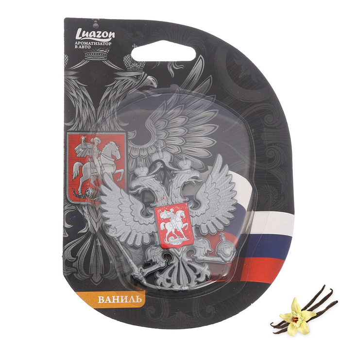 Ароматизатор на зеркало из аромапластика "Ваниль", серия герб