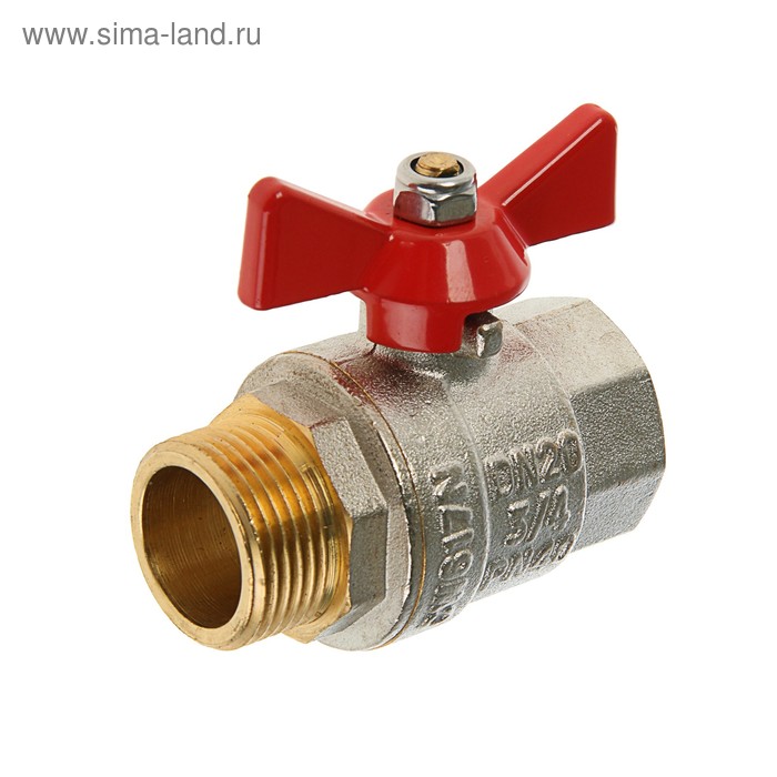 Кран шаровой Valtec base внутренняянаружная резьба 34 бабочка 531₽