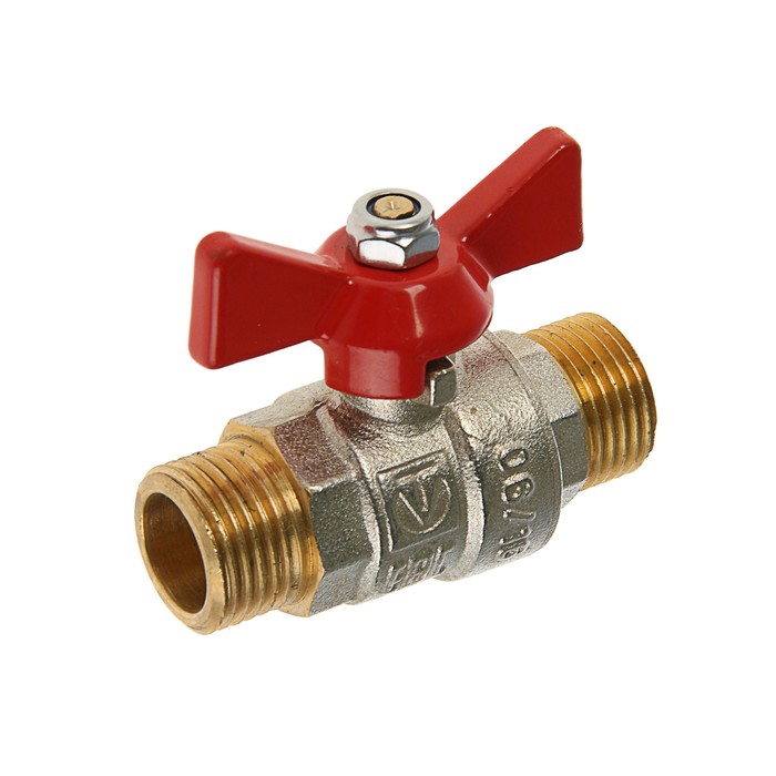 Кран шаровой Valtec base, наружная/наружная резьба 1/2", бабочка