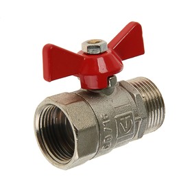 

Кран шаровой Valtec compact, внутренняя/наружная резьба 3/4", бабочка