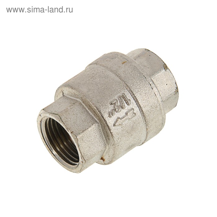

Клапан обратный Valtec, 1/2", внутренняя/внутренняя резьба, никелированный, латунь