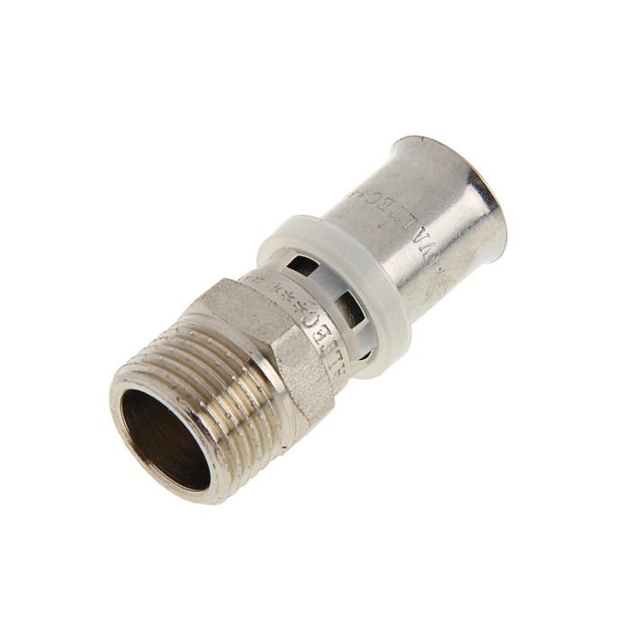 Муфта Valtec, пресс, 16 мм х 1/2" наружная резьба