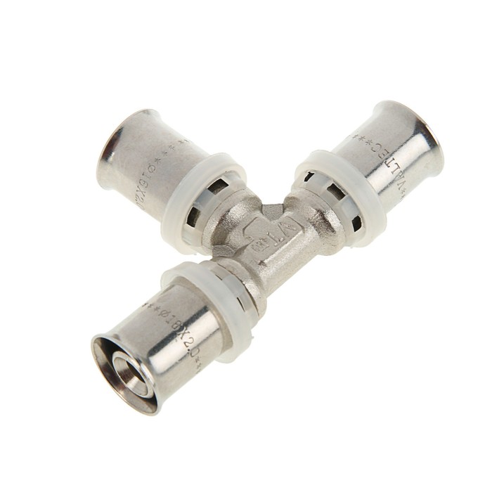 Тройник Valtec, пресс, 16 мм