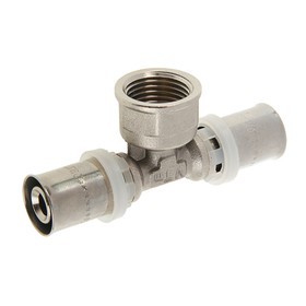 

Тройник Valtec, пресс, 16 мм х 1/2" внутренняя резьба х 16 мм