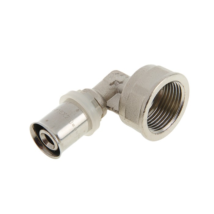 Уголок Valtec, пресс, 16 мм х 3/4" внутренняя резьба