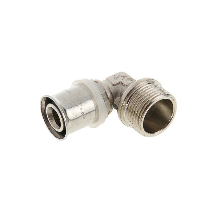 Уголок Valtec, пресс, 20 мм х 3/4" наружная резьба