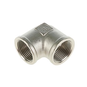

Угол Valtec, 3/4", внутренняя резьба, никелированная латунь