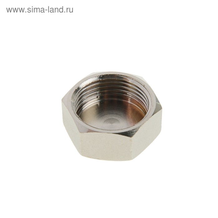 

Заглушка Valtec, 3/4", внутренняя резьба, с ушком для пломбировки, никелированная латунь