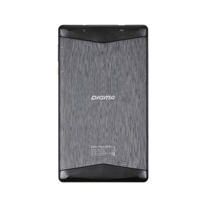 Планшет Digma Plane 7700T LTE Black 2sim,7" IPS,1280x800,1Gb+8Gb,2Mp+0,3Mp,GPS,6.0,черный