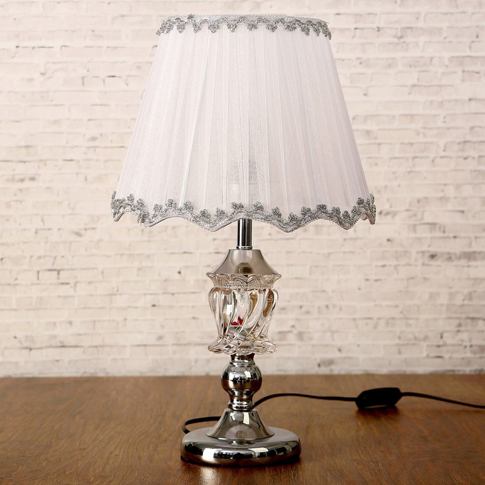 Лампа настольная "Сливочная нуга" Е27 МИКС 40Вт 220В 46х29х29 см