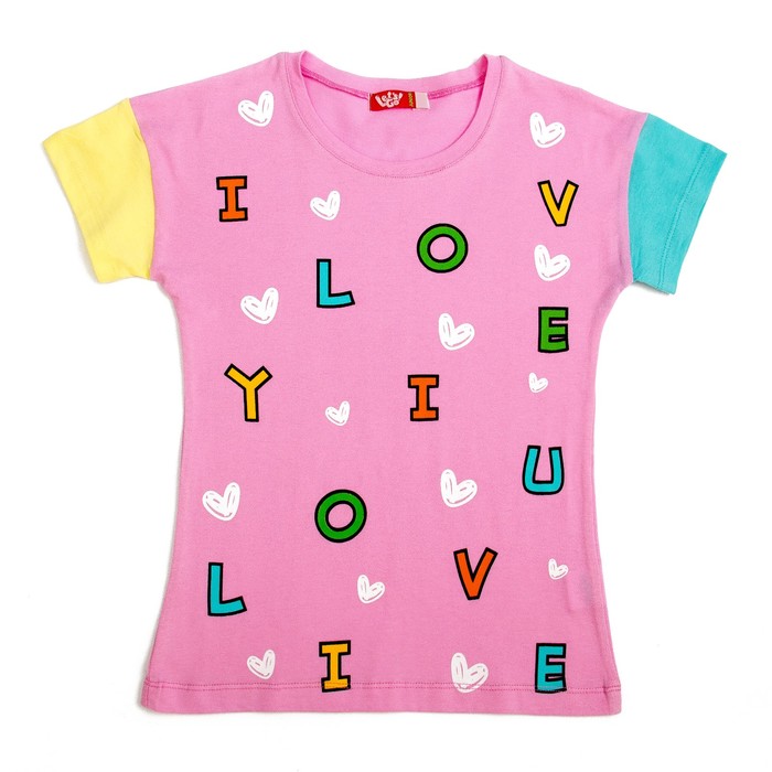 Футболка для девочки, рост 164 см, цвет нежно-розовый 5142