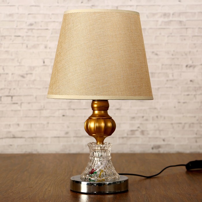 Лампа настольная "Филомена" Е27 40Вт 220В низ с подсветкой 36х21х21 см