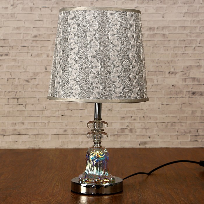 Лампа настольная "Олимпия" Е27 40Вт 220В низ с подсветкой 41х23х23 см