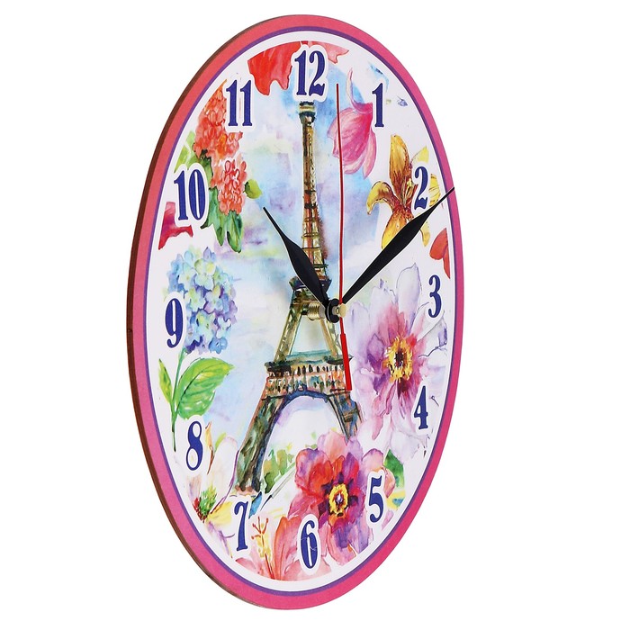 Часы-винтаж "Париж в цветах"