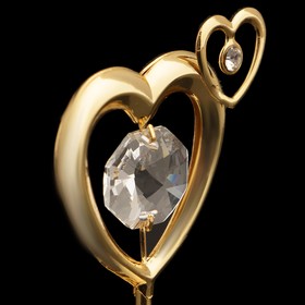 Сувенир «Сердце», 5,5х4х3 см, с кристаллами от Сима-ленд