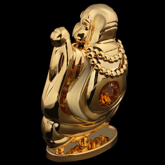 Сувенир «Будда», 9,5х8х3,5 см, с кристаллами Сваровски