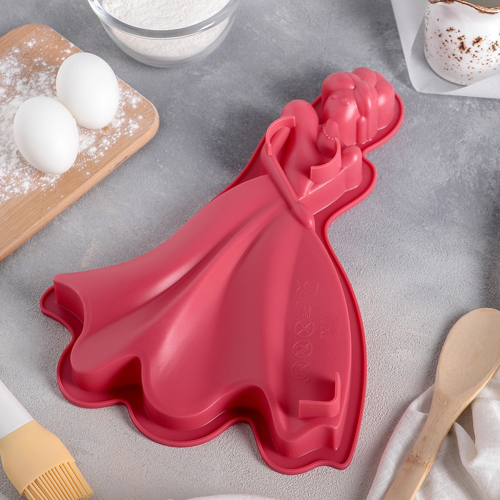 Форма для выпечки "Принцесса" 33х24х4,5 см, цвета МИКС