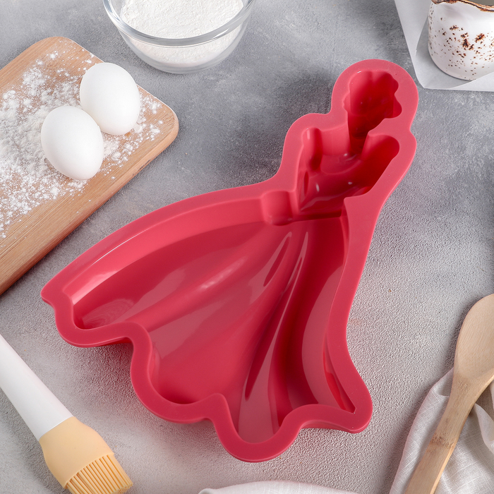 Форма для выпечки "Принцесса" 33х24х4,5 см, цвета МИКС