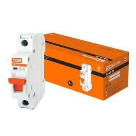 

Выключатель автоматический TDM ВА47-29, 1Р, 4 А, 4.5 кА, характеристика В, SQ0206-0004