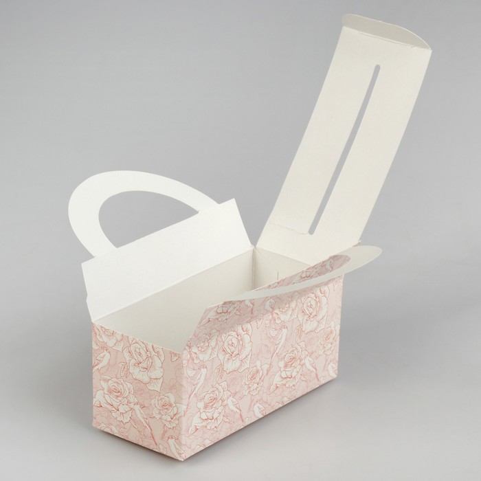 Коробка для сладостей "Птицы и розы", 12 х 5.5 х 5.5 см