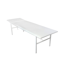 

Кушетка медицинская смотровая 195*62*52 см, механический упор, цвет белый