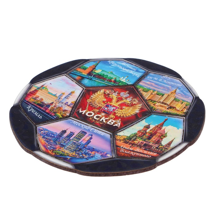 Магнит сборный "Москва", 13х13см
