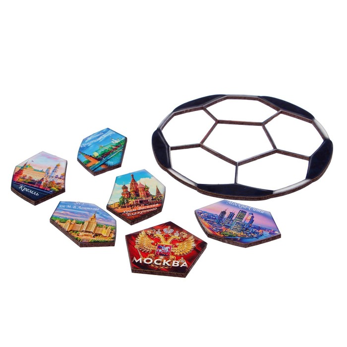 Магнит сборный "Москва", 13х13см