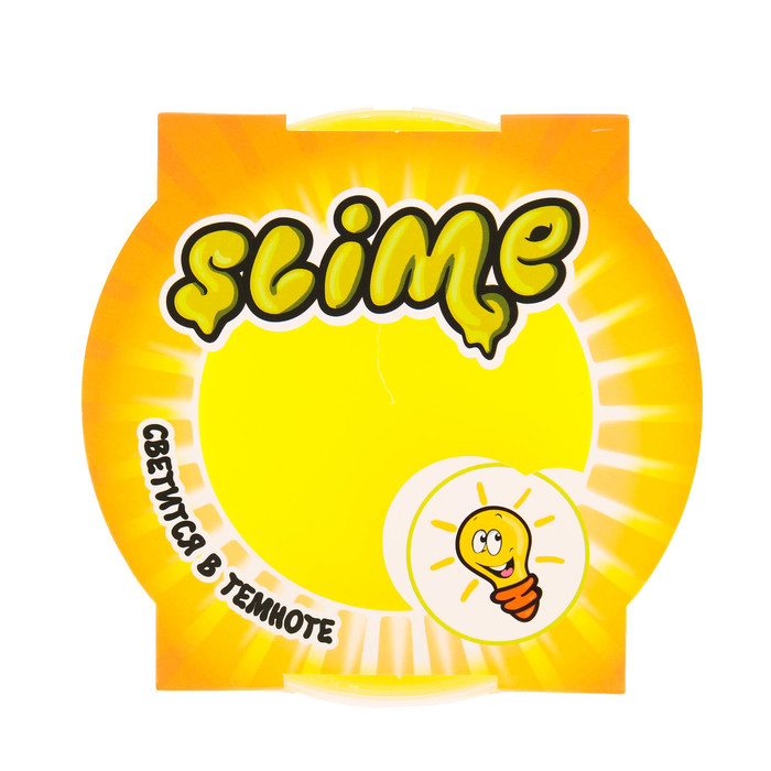 Лизун Slime Mega, светится в темноте, жёлтый, 300 г