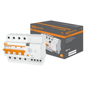 

Дифференциальный автомат TDM АД-4, 4Р, 16 А, 30 мА, SQ0221-0006
