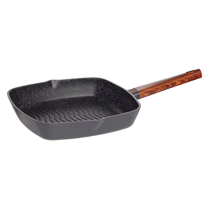 Сковорода-гриль 28 х 28 см OLDRA с антипригарным покрытием