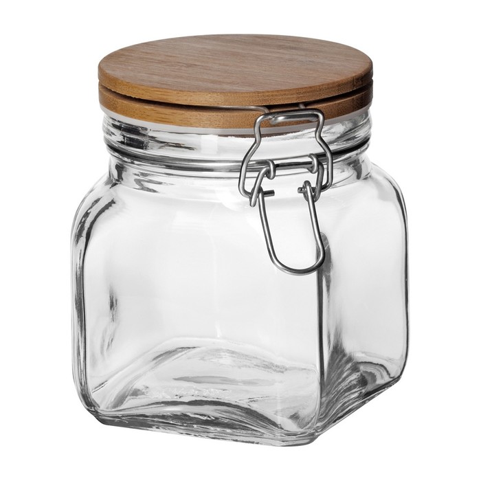 Ёмкость для сыпучих продуктов с крышкой 700 мл Dáša бамбук