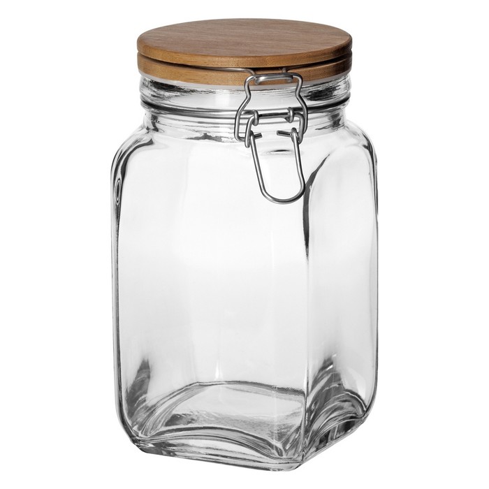 Ёмкость для сыпучих продуктов с крышкой 1,2 л Dáša бамбук