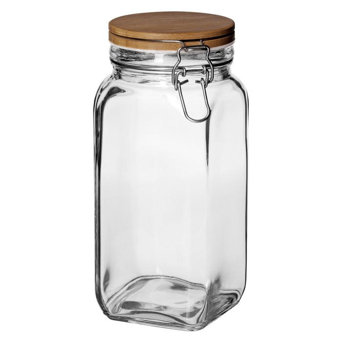 Ёмкость для сыпучих продуктов с крышкой 1,6 л Dáša бамбук