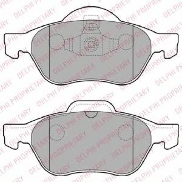 Колодки тормозные дисковые DELPHI LP2252