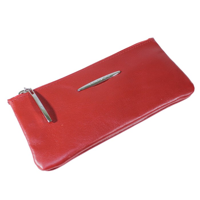 Кошелёк женский, отдел для купюр, для кредитных карт, внешний карман, цвет красный