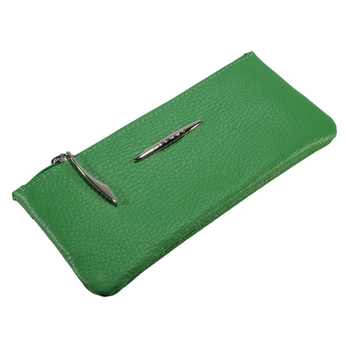 Кошелёк женский, отдел для купюр, для кредитных карт, внешний карман, цвет зелёный