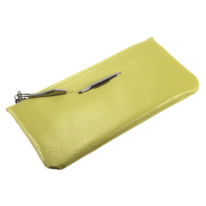 Портмоне женское на застёжке, 1 отдел для купюр, цвет жёлтый