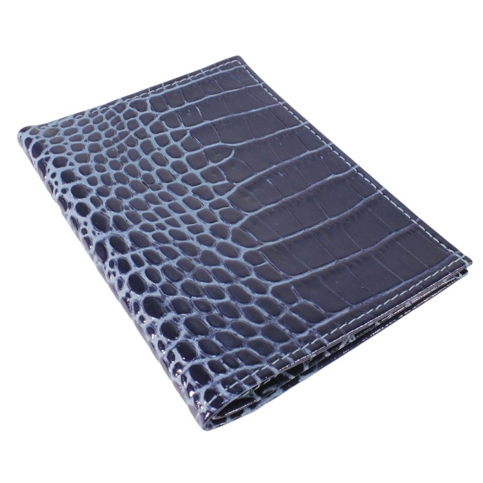 Обложка для паспорта, отдел для купюр, цвет синий