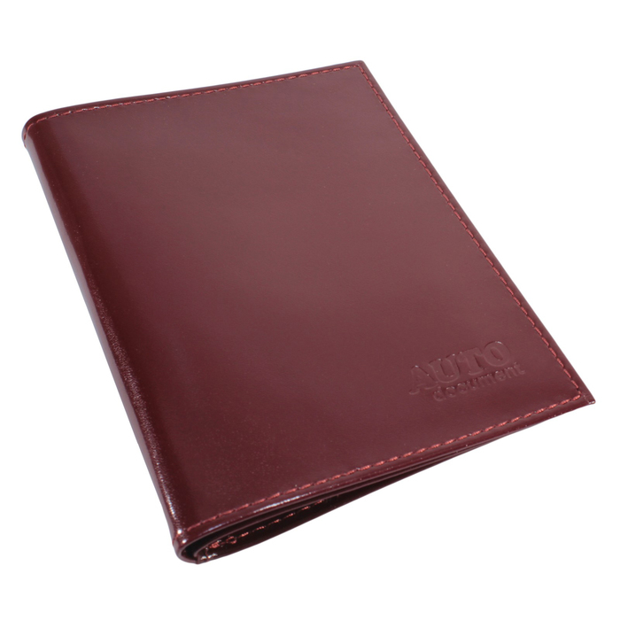 Обложка для автодокументов, цвет красный