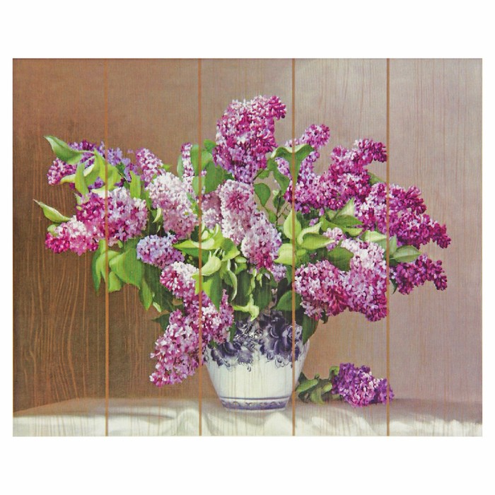 Картины по номерам на дереве 40х50 Бузин "Сирень" GXT4704