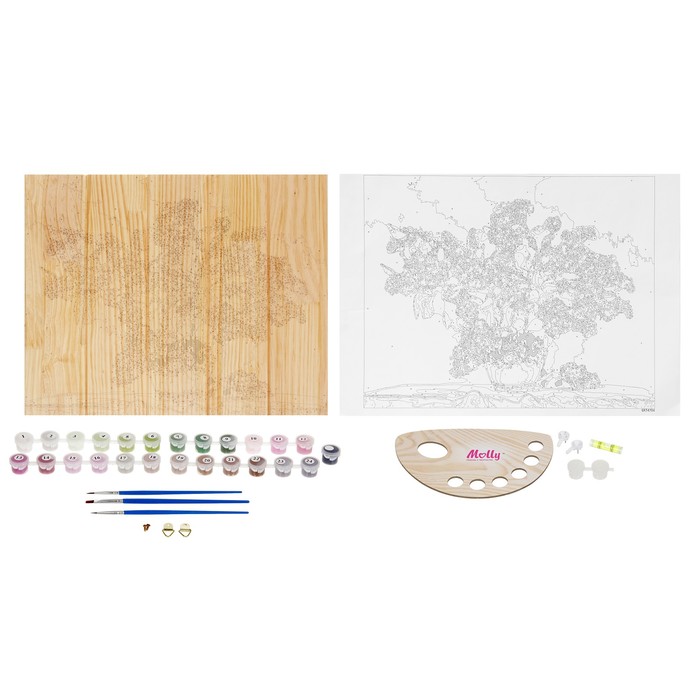 Картины по номерам на дереве 40х50 Бузин "Сирень" GXT4704