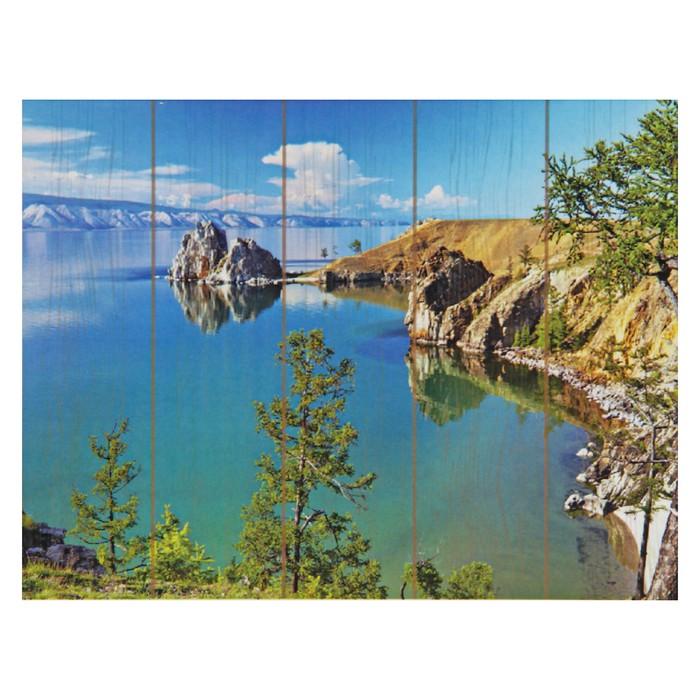 Картины по номерам на дереве "Озеро Байкал"