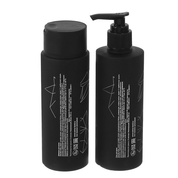 Подарочный набор "Самому сильному": гель для душа, шампунь, мочалка