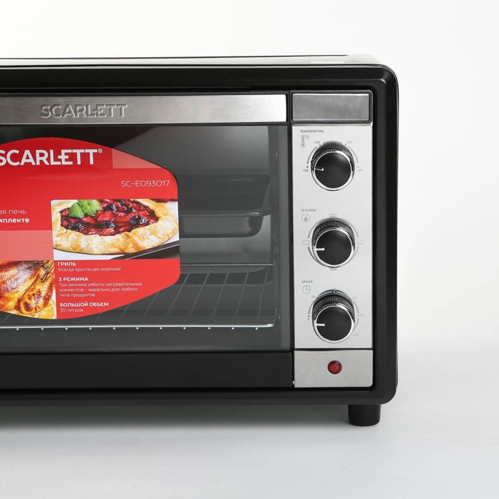 Печь Scarlett SC-EO93O17, 1600 Вт, 35 л, гриль, черная