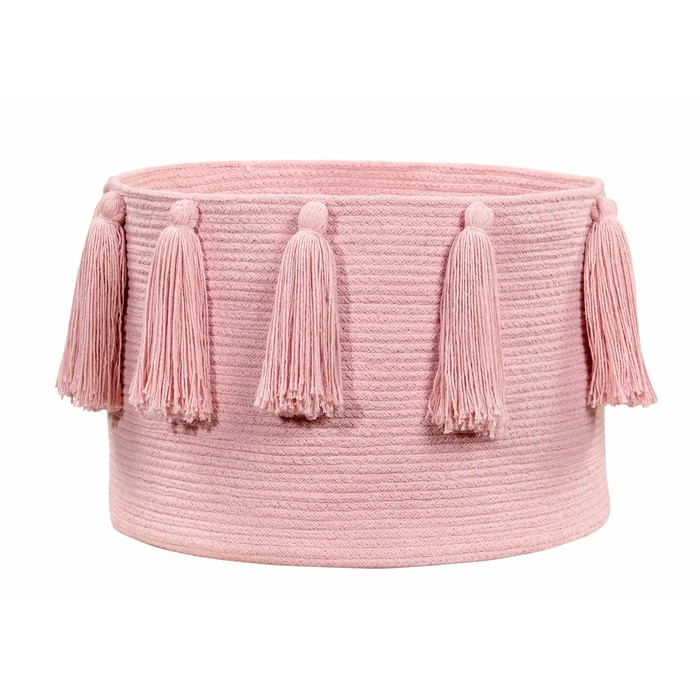 Корзина с кистями, диаметр 45 см, высота 30 см, цвет розовый