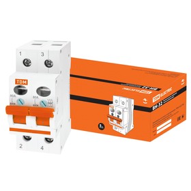 

Выключатель нагрузки (мини-рубильник) TDM ВН-32, 2P, 80 A, SQ0211-0018