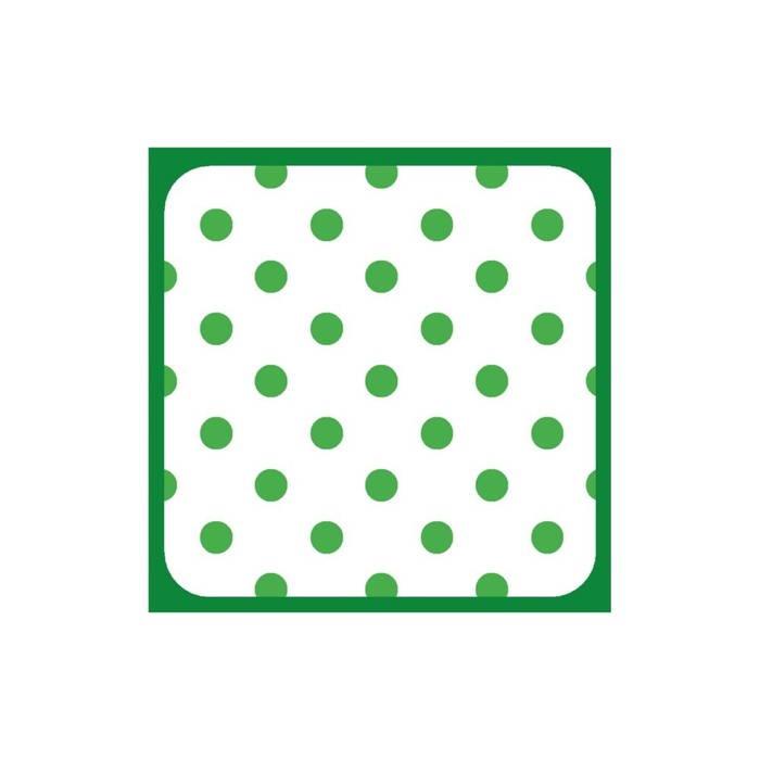 Прихватка "Горошек", размер 17х17 см, цвет зелёный HN22-236